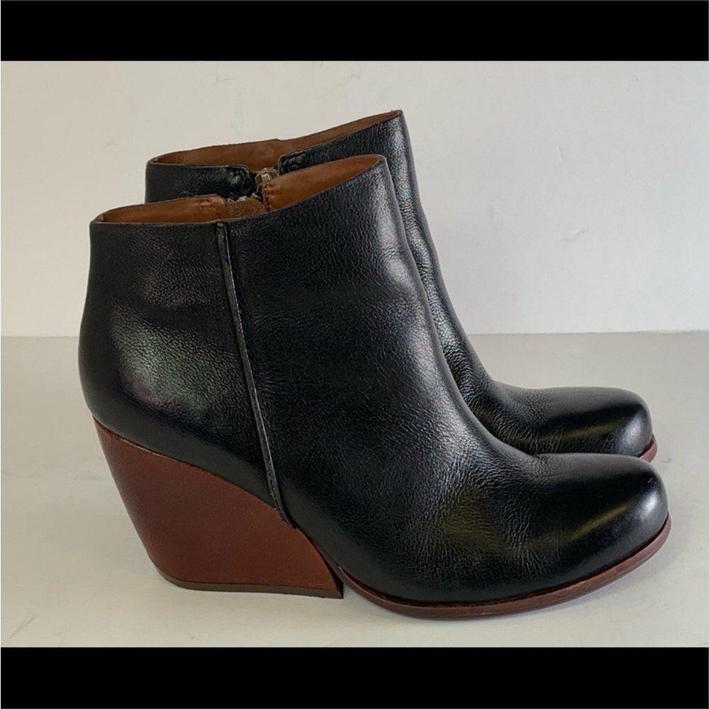 Kork Ease Natalya Wedge Bootie Black Color Women’s Size 8.5